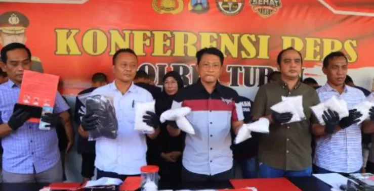 Polres Tuban Amankan Jaringan Pengedar Narkoba Lintas Provinsi Ribuan Butir Pil Koplo Disita