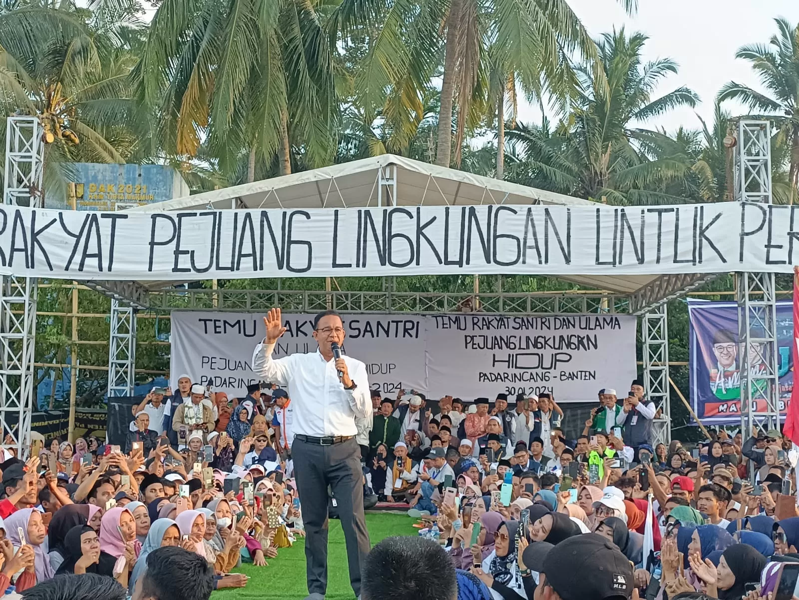 Kampanye di  Padarincang Banten, Anies Baswedan: Semua yang Datang Tidak Ada yang Dibayar