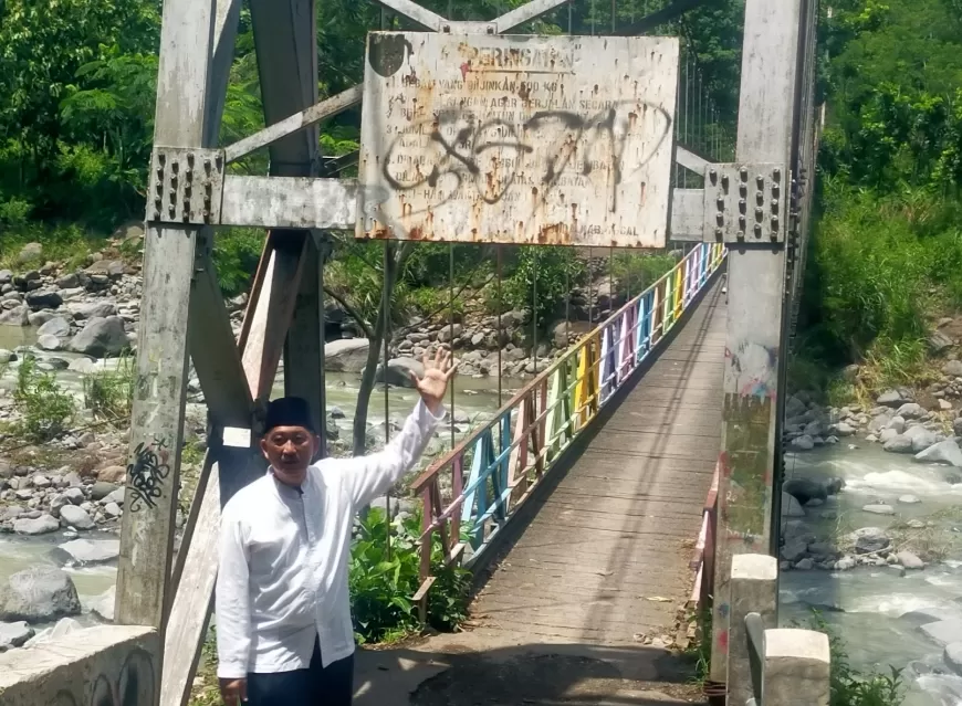 Angkat Perekonomian Desa, IRNANDA Siap Bantu Perbaiki Jembatan Gantung di Tegal Akses Masuk Desa Bisa Di Lewati Mobil