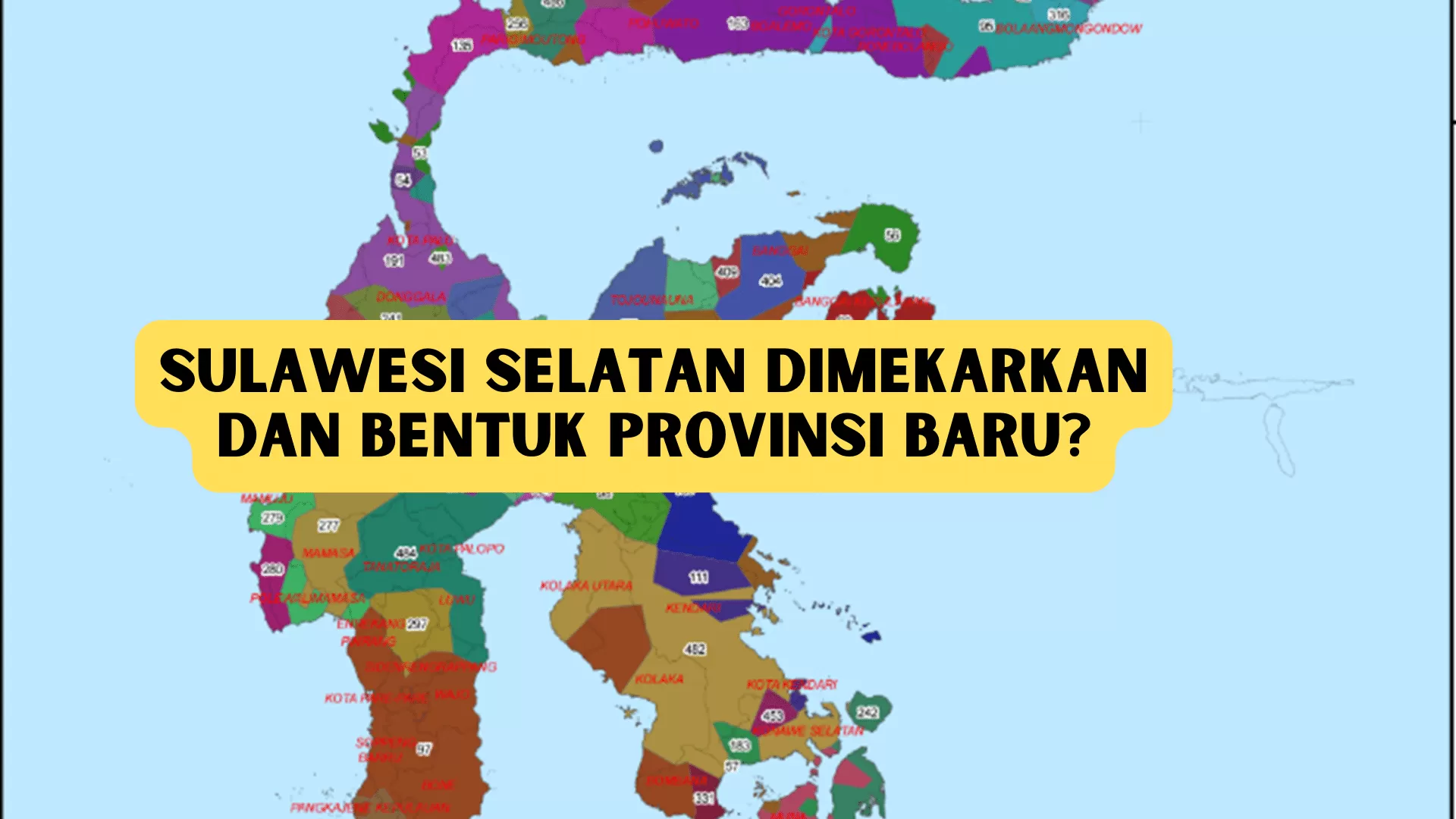 Sulawesi Selatan Pecah Jadi 2? Provinsi Baru Hasil Pemekaran Wilayah Sulsel Luasnya 22 Kali Lebih Besar dari Negara Singapura