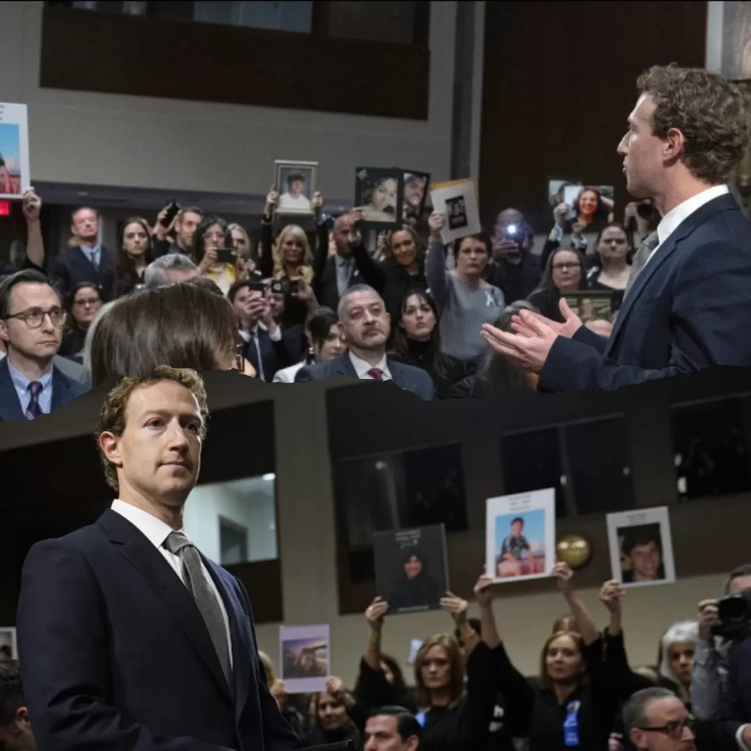 Ungkap Permintaan Maaf kepada Keluarga Korban Media Sosial, Berikut Kondisi Mark Zuckerberg bersama Pimpinan Perusahaan Teknologi lainnya pada Sidang
